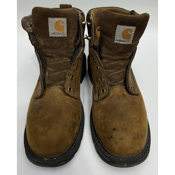 Carhartt Ironwood Work Boots Size 9/ FT6500-M Wide Alloy Toe 6" Water/Slip Proof - Picture 3 of 11